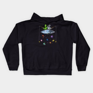 Space Fishing Kids Hoodie